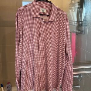 &Collar stretch athletic fit 2xl dress shirt